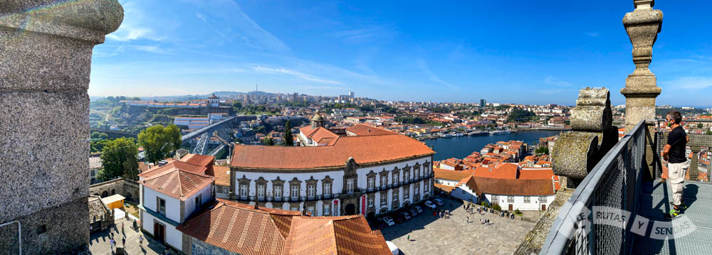 Vistas del Terriro da Sé, Palacio Episcopal y Ribeira de Oporto