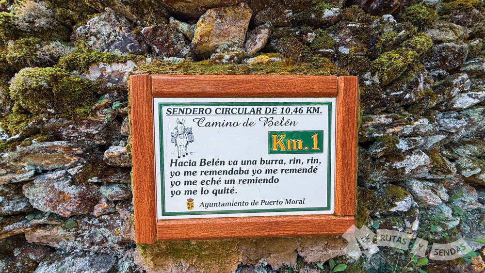 Placa kilométrica 1