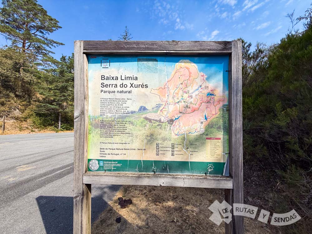 Panel entrada a Baixa Limia y Serra do Xurés